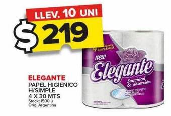 Carrefour Maxi Elegante papel higienico h simple oferta