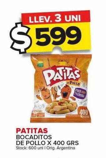 Carrefour Maxi Patitas bocaditos de pollo oferta