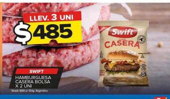 Carrefour Maxi Swift hamburguesa casera bolsa oferta