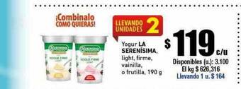 Cooperativa Obrera Yogur la serenísima oferta