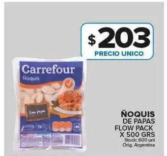 Carrefour Maxi Ñoquis de papas flow pack oferta