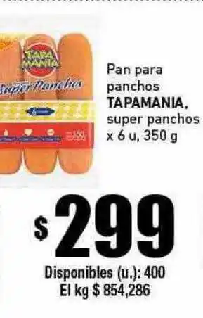 Cooperativa Obrera Pan para panhos tapamania oferta