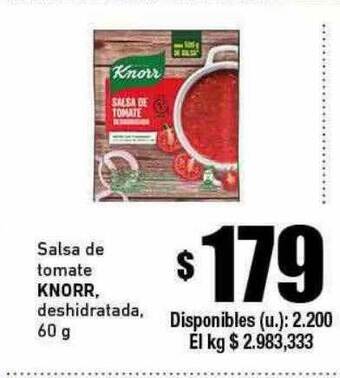 Cooperativa Obrera Salsa de tomate knorr oferta