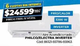 Diarco Aire acondicionado philco electra inverter oferta