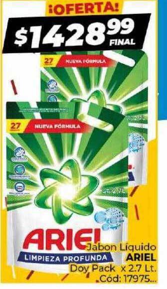 Diarco Jabon líquido ariel doy pack oferta