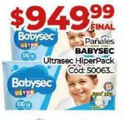 Diarco Pañales babysec ultrasec hiperpack oferta