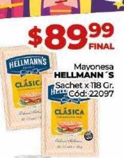 Diarco Mayonesa hellmann's sachet oferta