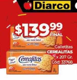 Diarco Galletitas cerealitas oferta