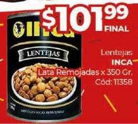 Diarco Lentejas inca lata remojadas oferta