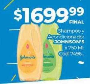 Diarco Shampoo y acondicionador johnson's oferta