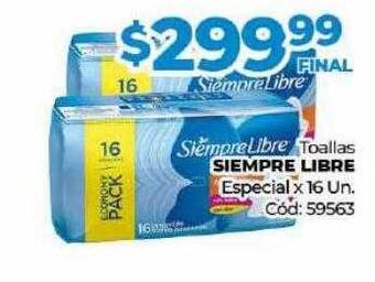 Diarco Toallas siempre libre especial oferta
