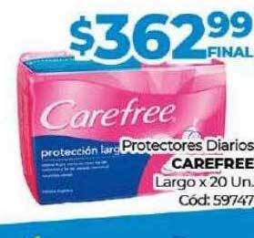 Diarco Protectores diarios carefree largo oferta