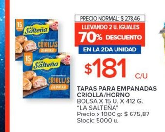 Carrefour Tapas Para Empanadas Criolla/Horno oferta