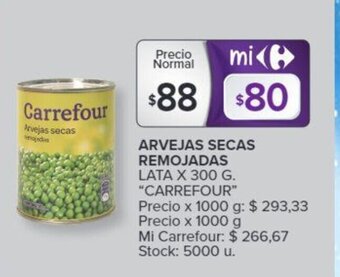 Carrefour Arvejas Secas Remojadas oferta
