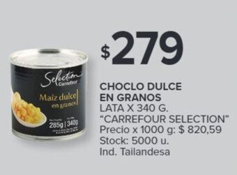 Carrefour Choclo Dulce En Granos oferta