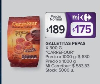 Carrefour Galletitas Pepas oferta