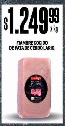Makro Fiambre cocido de pata de cerdo lario oferta