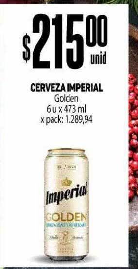 Makro Cerveza imperial golden oferta