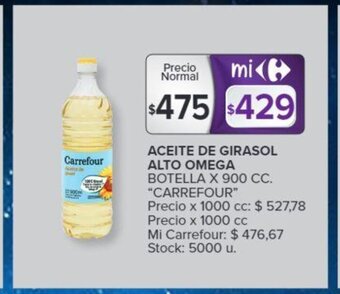 Carrefour Aceite De Girasol Alto Omega Carrefour oferta