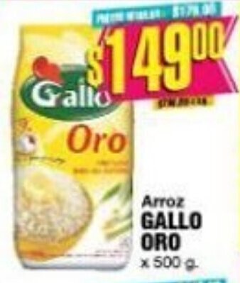 Supermercados Seven Arroz Gallo Oro oferta