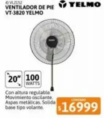 Cetrogar Ventilador De Pie VT3820 Yelmo oferta