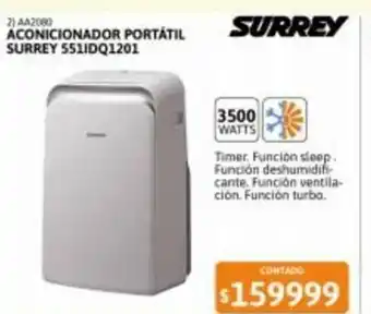 Cetrogar Aconicionador Portatil Surrey 551IDQ1201 oferta