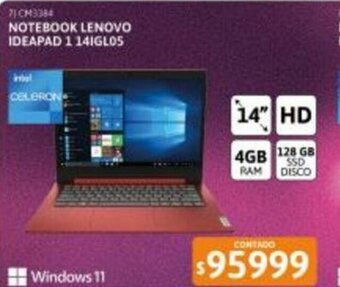 Cetrogar Notebook Lenovo Ideapad 1 14IGLO5 oferta