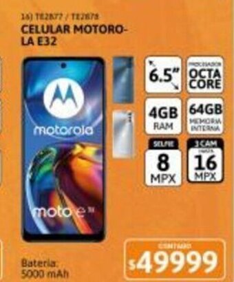 Cetrogar Celular Motorola E32 oferta