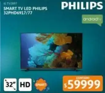 Cetrogar Smart TV Led Philips 32OPHD6917/77 oferta