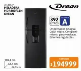 Cetrogar Heladera HDR400F11N Drean oferta