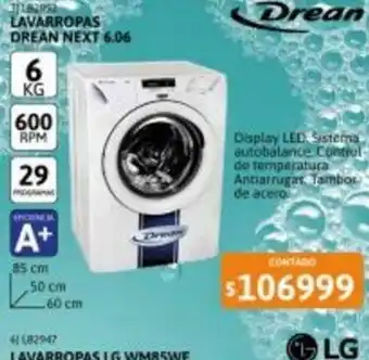 Cetrogar Lavarropas Drean Next 6.06 oferta