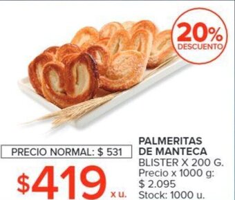 Carrefour Palmeritas De Manteca oferta