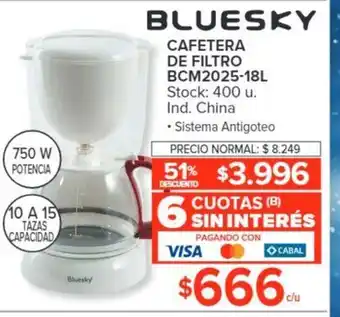 Carrefour Cafetera de Filtro BCM2025-18L oferta