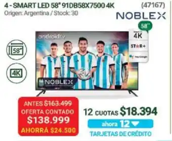 Hendel Smart Led 58" 91DB58X7500 4K oferta
