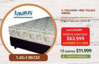 Hendel Colchón + Box Palace oferta
