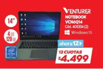 Naldo Lombardi Venturer Notebook VCN6Q14 14", Cód. 405356 oferta