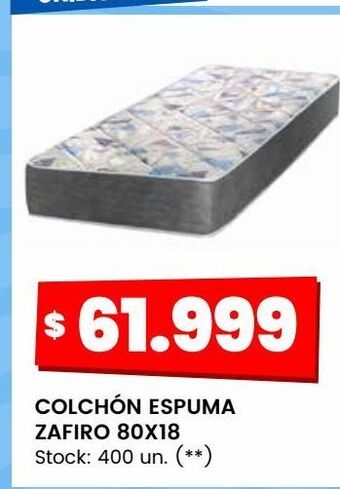 Changomas Colchón espuma zafiro 80x18 oferta