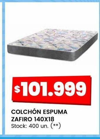 Changomas Colchón espuma zafiro 140x18 oferta