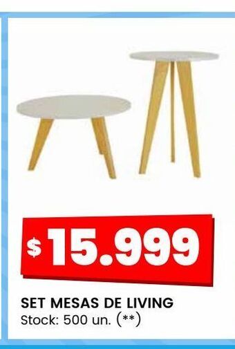 Changomas Set mesas de living oferta
