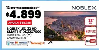 Changomas Smart tv led noblex oferta