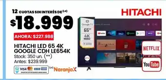 Changomas Smart tv led hitachi oferta
