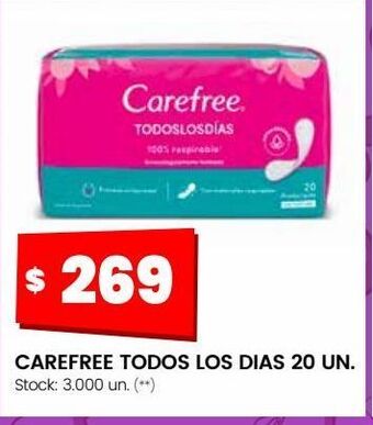 Changomas Carefree todos los días 20un oferta