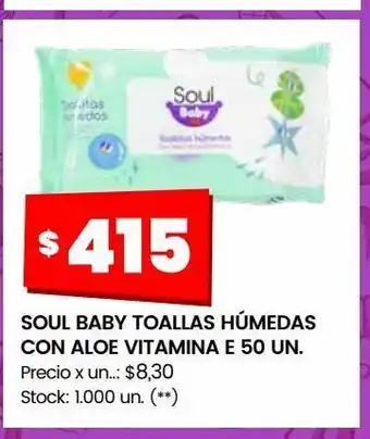 Changomas Toallitas húmedas soul baby 50un oferta