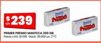 Changomas Manteca primer premio 200g oferta