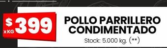 Changomas Pollo parrillero condimentado oferta