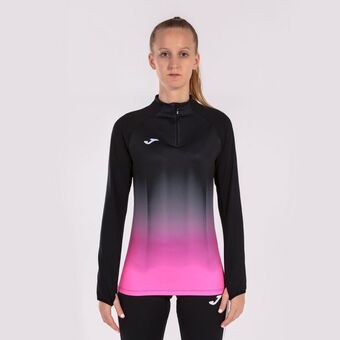 Joma Sudadera mujer elite vii negro rosa flúor blanco oferta
