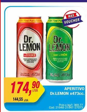 Maxiconsumo Aperitivo dr.lemon x473cc. oferta