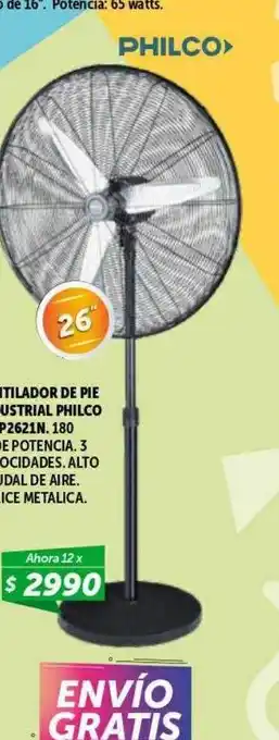 Belgrano Hogar Ventilador de pie industrial philco oferta