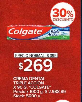 Carrefour Market Crema dental triple acción oferta