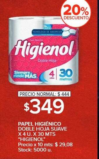 Carrefour Market Papel higiénico doble hoja suave oferta
